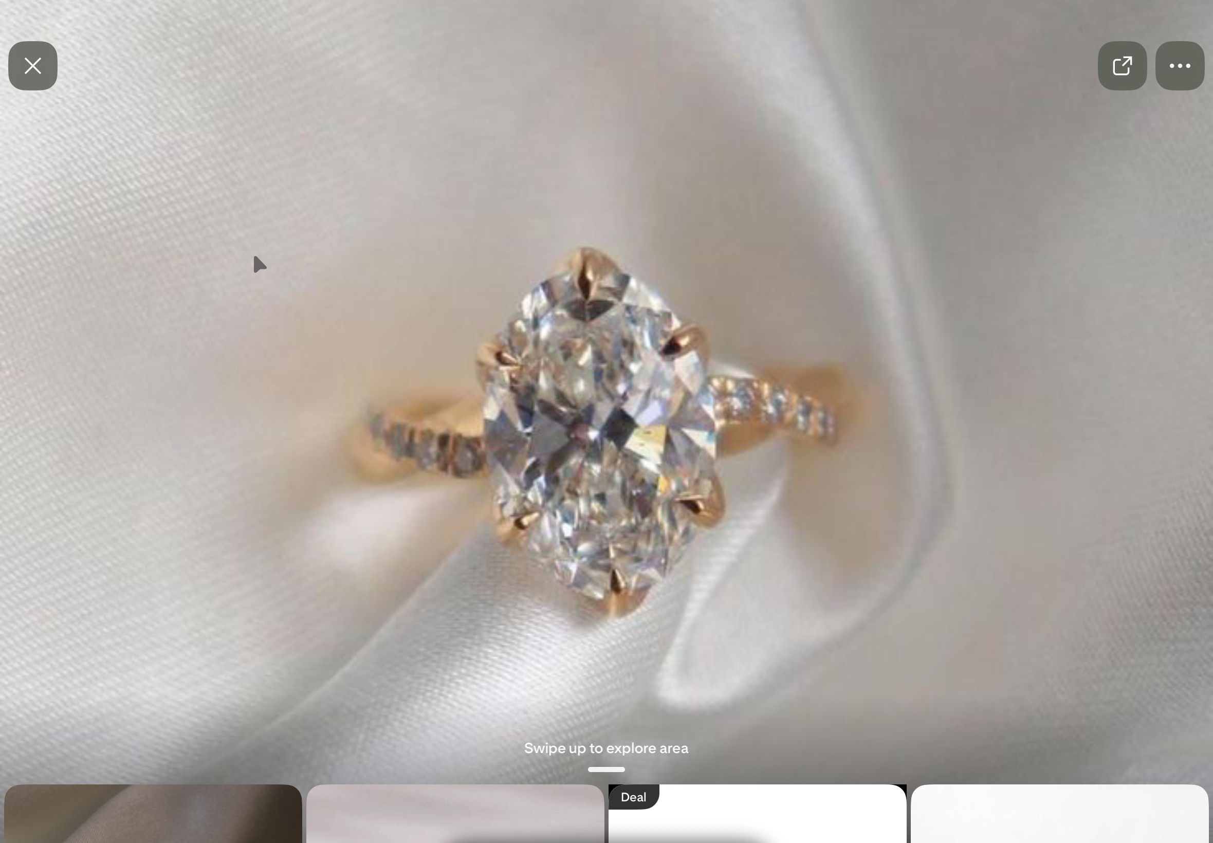 2 carat Elongated Cushion cut lab-grown diamond IGI certified, side stones engagement ring.