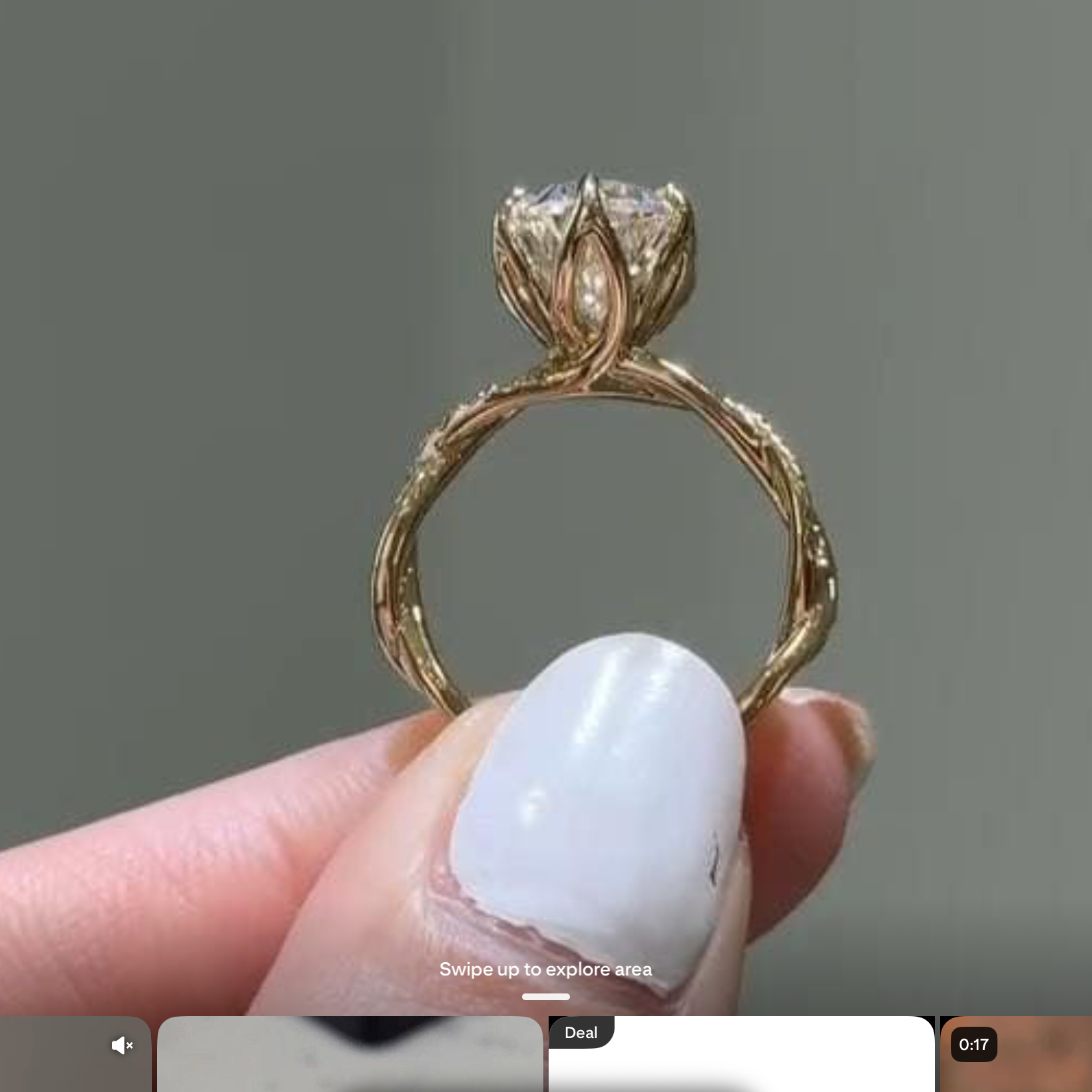 2 carat Elongated Cushion cut lab-grown diamond IGI certified, side stones engagement ring.