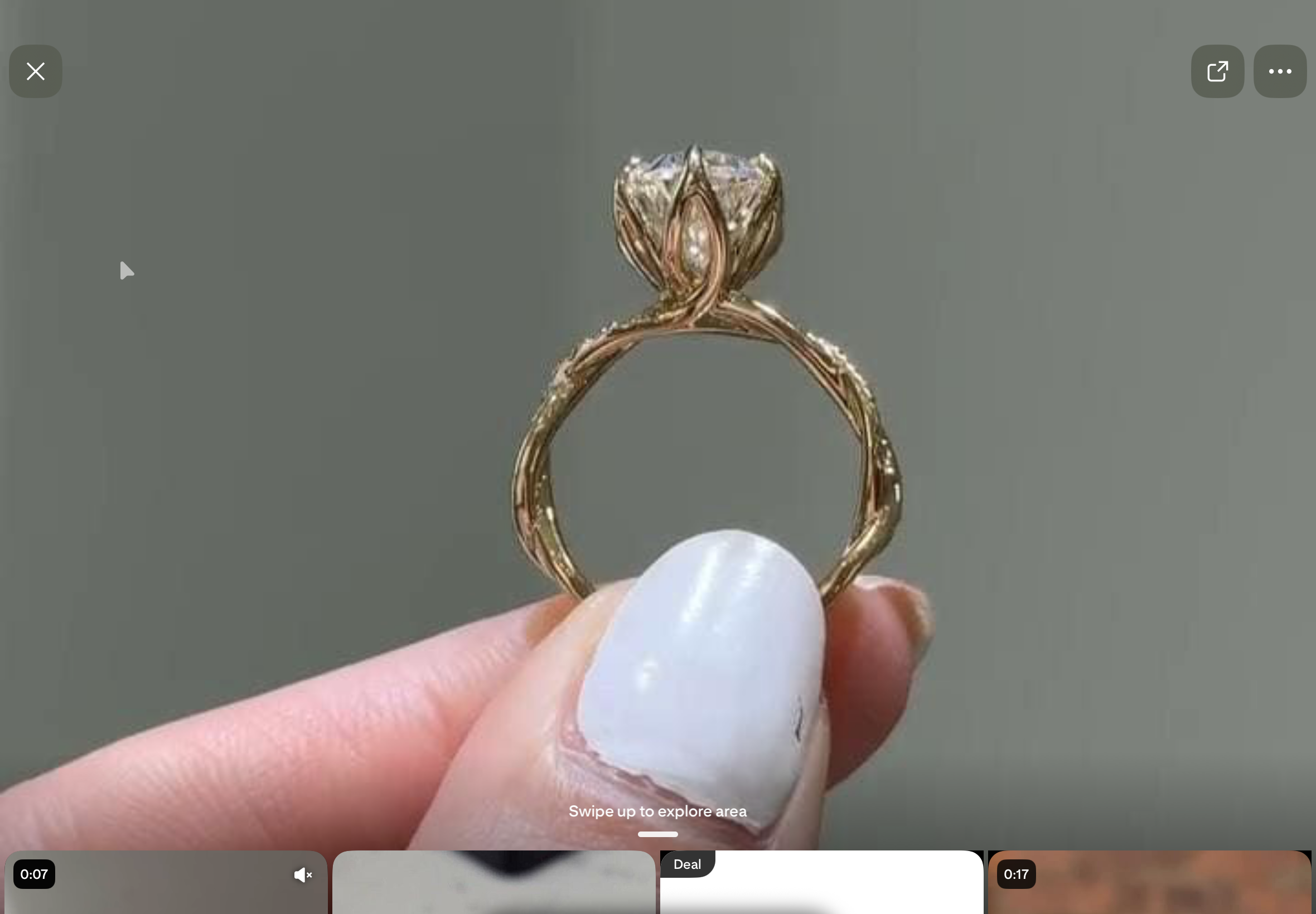2 carat Elongated Cushion cut lab-grown diamond IGI certified, side stones engagement ring.