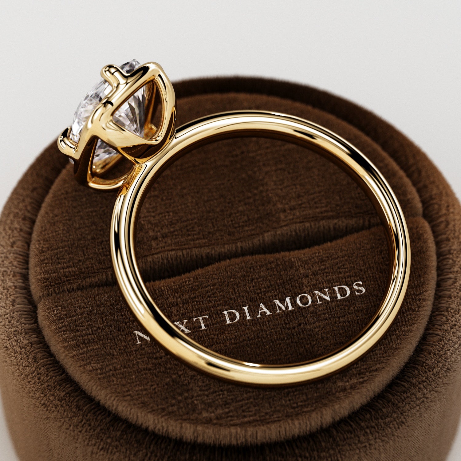 2 carat Elongated Cushion cut lab-grown diamond IGI certified, bezel engagement ring.
