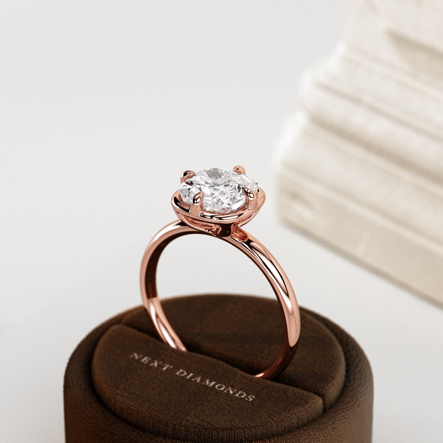 2 carat Cushion cut lab-grown diamond IGI certified, bezel engagement ring.