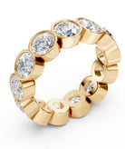 2 carat Elongated Cushion cut lab-grown diamond IGI certified, hidden halo engagement ring.