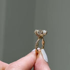 2 carat Elongated Cushion cut lab-grown diamond IGI certified, side stones engagement ring.