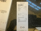 2 carat Elongated Cushion cut lab-grown diamond IGI certified, side stones engagement ring.