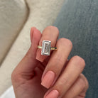 2 carat Oval cut lab-grown diamond IGI certified, bezel engagement ring.