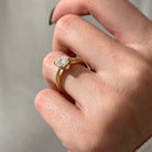 all-groups | 2 carat Asscher cut lab-grown diamond IGI certified, solitaire engagement ring.