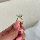 2 carat Radiant cut lab-grown diamond IGI certified, solitaire engagement ring.