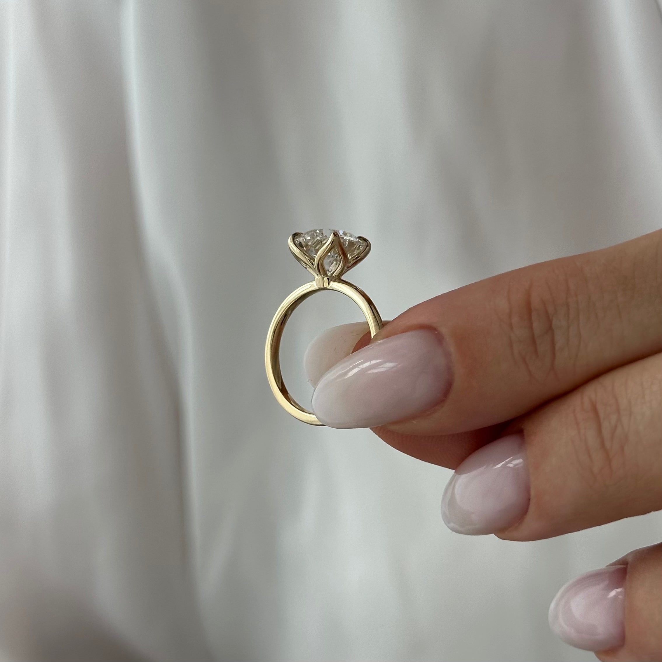 2 carat Elongated Cushion cut lab-grown diamond IGI certified, solitaire engagement ring.