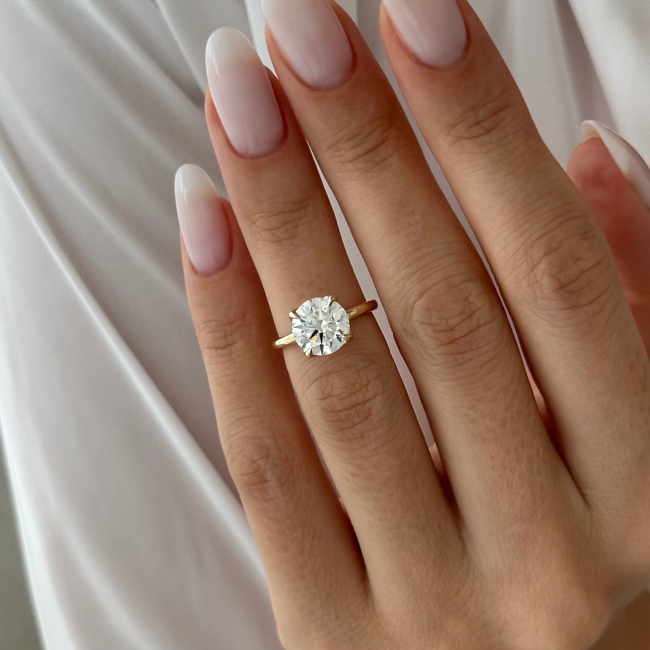 2 carat Elongated Cushion cut lab-grown diamond IGI certified, solitaire engagement ring.