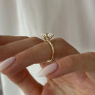 2 carat Elongated Cushion cut lab-grown diamond IGI certified, solitaire engagement ring.