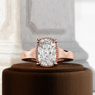 2 carat Cushion cut lab-grown diamond IGI certified, engagement ring.