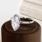 2 carat Elongated Cushion cut lab-grown diamond IGI certified, bezel engagement ring.