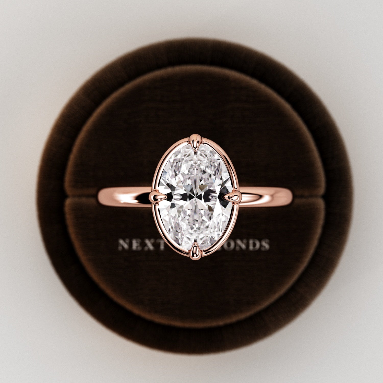 2 carat Elongated Cushion cut lab-grown diamond IGI certified, bezel engagement ring.