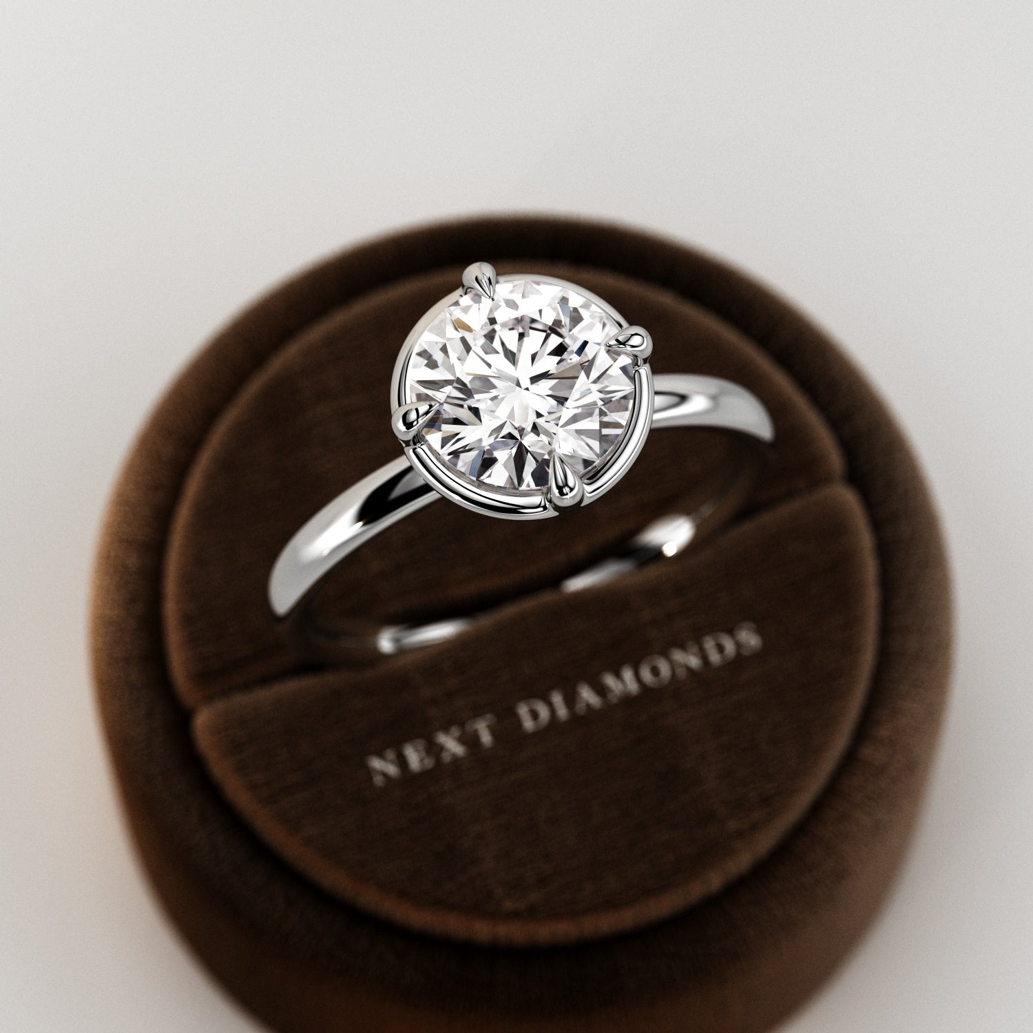 2 carat Elongated Cushion cut lab-grown diamond IGI certified, bezel engagement ring.