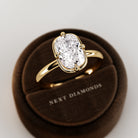 2 carat Elongated Cushion cut lab-grown diamond IGI certified, bezel engagement ring.