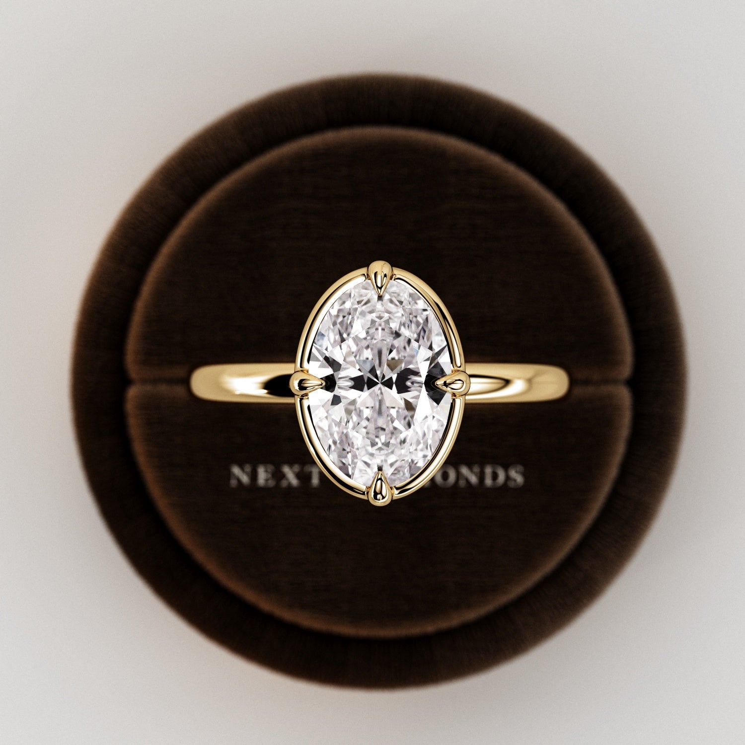 2 carat Elongated Cushion cut lab-grown diamond IGI certified, bezel engagement ring.
