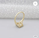 2 carat Elongated Cushion cut lab-grown diamond IGI certified, side stones engagement ring.